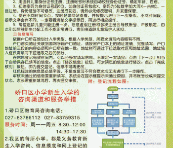 武汉市硚口区2023年小学入学报名及学校服务范围